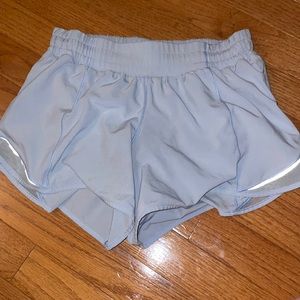 Lululemon size 6 tall hotty hot shorts, the prettiest blue/ periwinkle